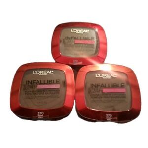 3'L'Oreal Infallible 24-hour Foundation Powder 0.31 Oz 370 Mocha